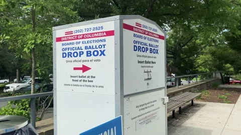 Ballot Dropbox in Washington, DC Video stock 201875745
