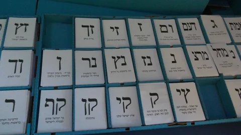 Ballot slips for elections presented Video stock 106159465