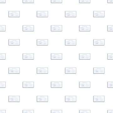 Ballot voting choices seamless pattern and background Stock Illustration