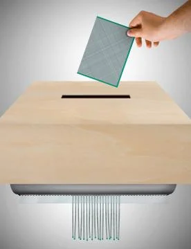 Ballot worthless 스톡 일러스트