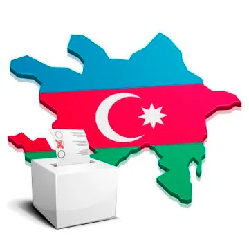 Ballotbox Azerbaijan Stock Illustration