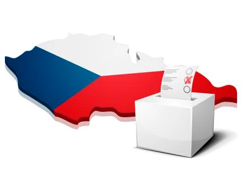 Ballotbox Czech Stock-Illustration