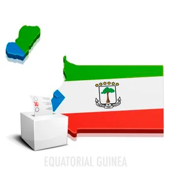 Ballotbox Equatorial Guinea 스톡 일러스트
