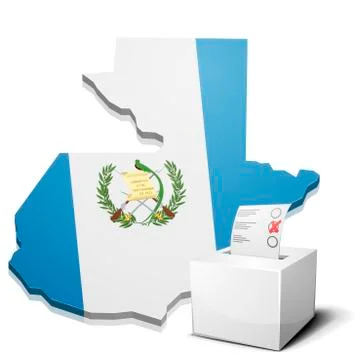 Ballotbox Guatemala Stock Illustration