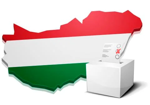 Ballotbox Hungary Stock Illustration