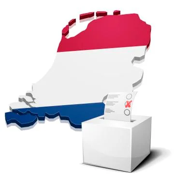 Ballotbox netherlands Stock Illustration