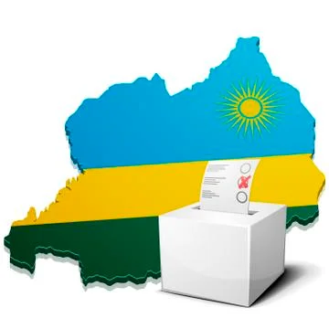 Ballotbox Rwanda Stock Illustration