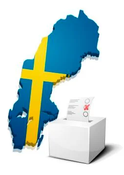 Ballotbox sweden Stock Illustration