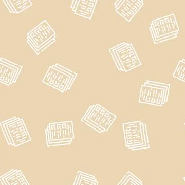 Ballots paper lists line vector seamless pattern Illustrazione stock