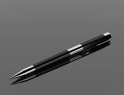 Ballpoint pen 3D rendering Stock Illustration