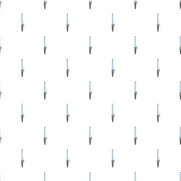 Ballpoint pen repeat pattern for writing and office stationery Illustrazione stock