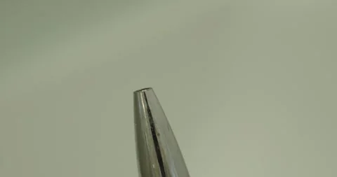 Ballpoint Pen Tip Macro Close-Up Stock Footage 337759867