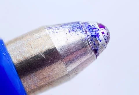 Ballpoint pen tip. Stock Photos
