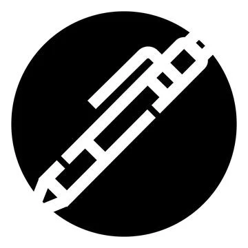 Ballpoint pen writing tool simple icon design Stock Illustration