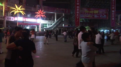 Ballroom dancing in China Stock Footage 56610038