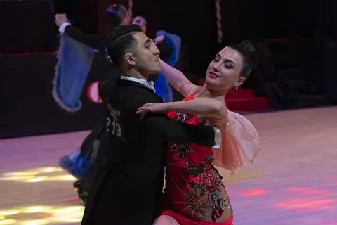 Ballroom Dancing Competition Stock Photos