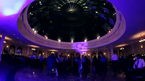 Ballroom Dancing Fisheye Stock Footage 45937528