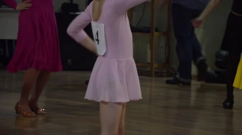 Ballroom Dancing Kids on Spring 2016 Championship Stock Footage 61072148