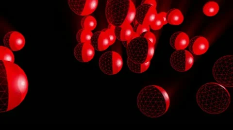 Balls 3d dynamics Stock Footage 18131740