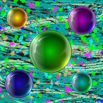 Balls abstraction Stock Illustration