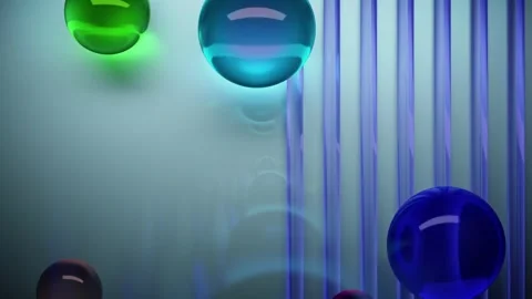 BALLS AND BARS ANIMATED VFG STSTCK Stock Footage 323006469