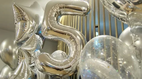 Balls and decor area for a five-year-old child Stock Footage 264054222