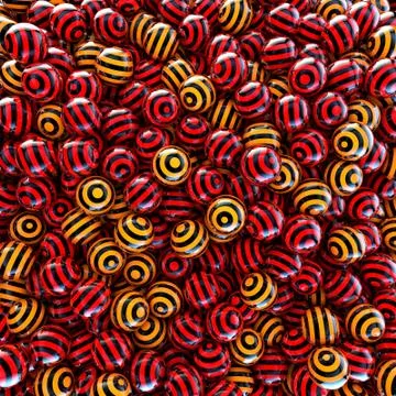Balls And Stripes Illustrazione stock