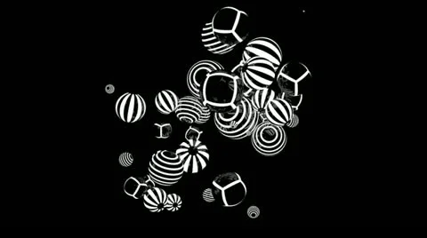 Balls-in-a-Box-Loop20 Stock Footage 11209593