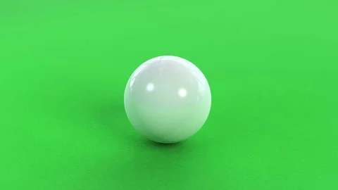 Balls breaking on pool table Stock Footage 77033184
