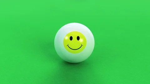 Balls breaking on pool table Stock Footage 77033258