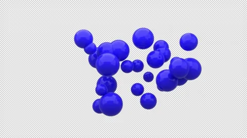 Balls collision with wall Stock Footage 335105018