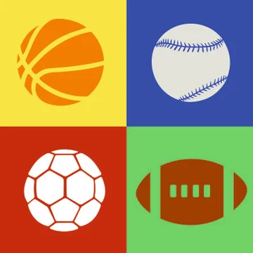 Balls on coloful background Illustrazione stock