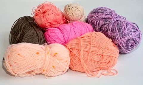 Balls of colored thread Foto stock