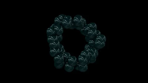 Balls on a dark background Stock Footage 204149051