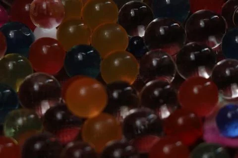 Balls of different colors effect Stock Photos