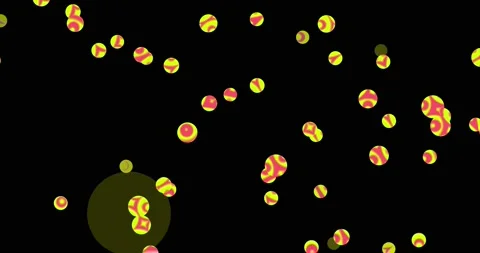 Balls of different shades Stock Footage 143239845