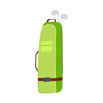 Balls golf bag cartoon vector illustration Stock Illustration