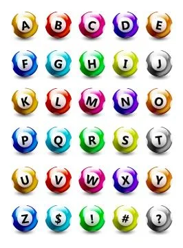 Balls isolated on white background. Stock Illustration