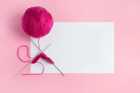 Balls of knitting thread Stock Photos
