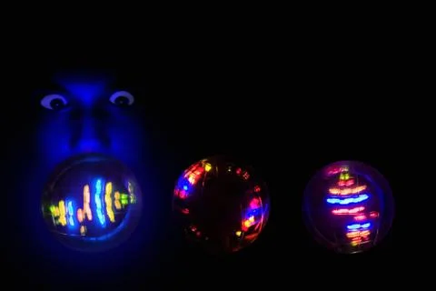 Balls of light Stock Photos