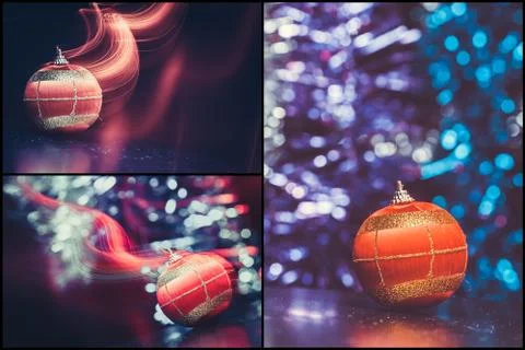 Balls lights background Stock Photos