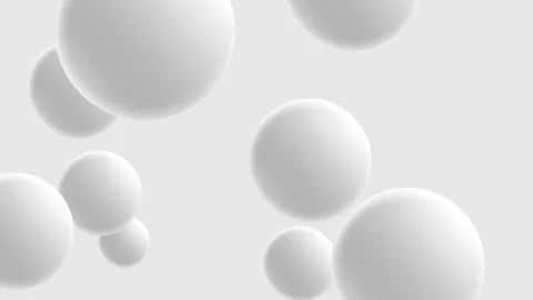 Balls Looping Animation, Group of white Balls, flying circle ball, Grey Bal.. Stock Footage 285533499