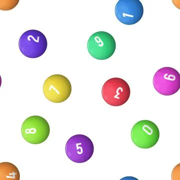 Balls for lottery. Stock Illustration