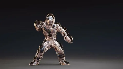 Balls Monster Dancing clip isolated. loop animation, house dance, 3d render. Stock Footage 146452867