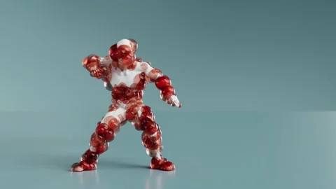 Balls Monster Dancing clip isolated. house dance, creepy Stock Footage 178817882