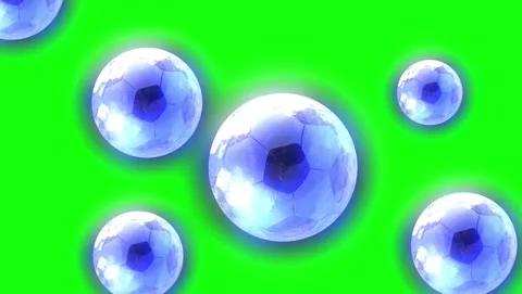 Balls Moving - Chroma Key Green Screen Footage Stock Footage 337052117