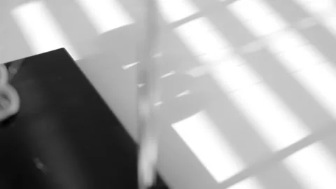 The Balls Of A Newton’s Cradle Colliding In Slow Motion Video stock 234980058