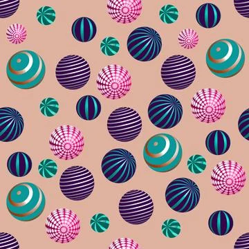 Balls pattern Stock Illustration