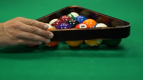 Balls for the pool close-up Stock Footage 85602507