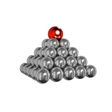 Balls Pyramid Stock Illustration